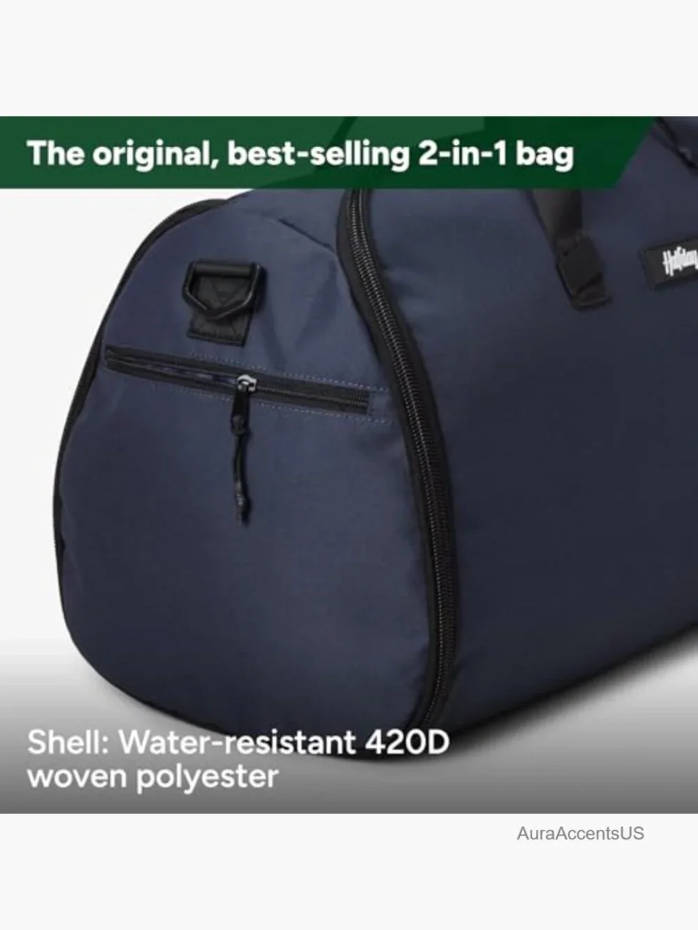 2-in-1 Garment Duffel Weekender Bag 45L Carry-On Travel Wrinkle-Free Suit